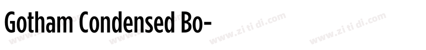 Gotham Condensed Bo字体转换